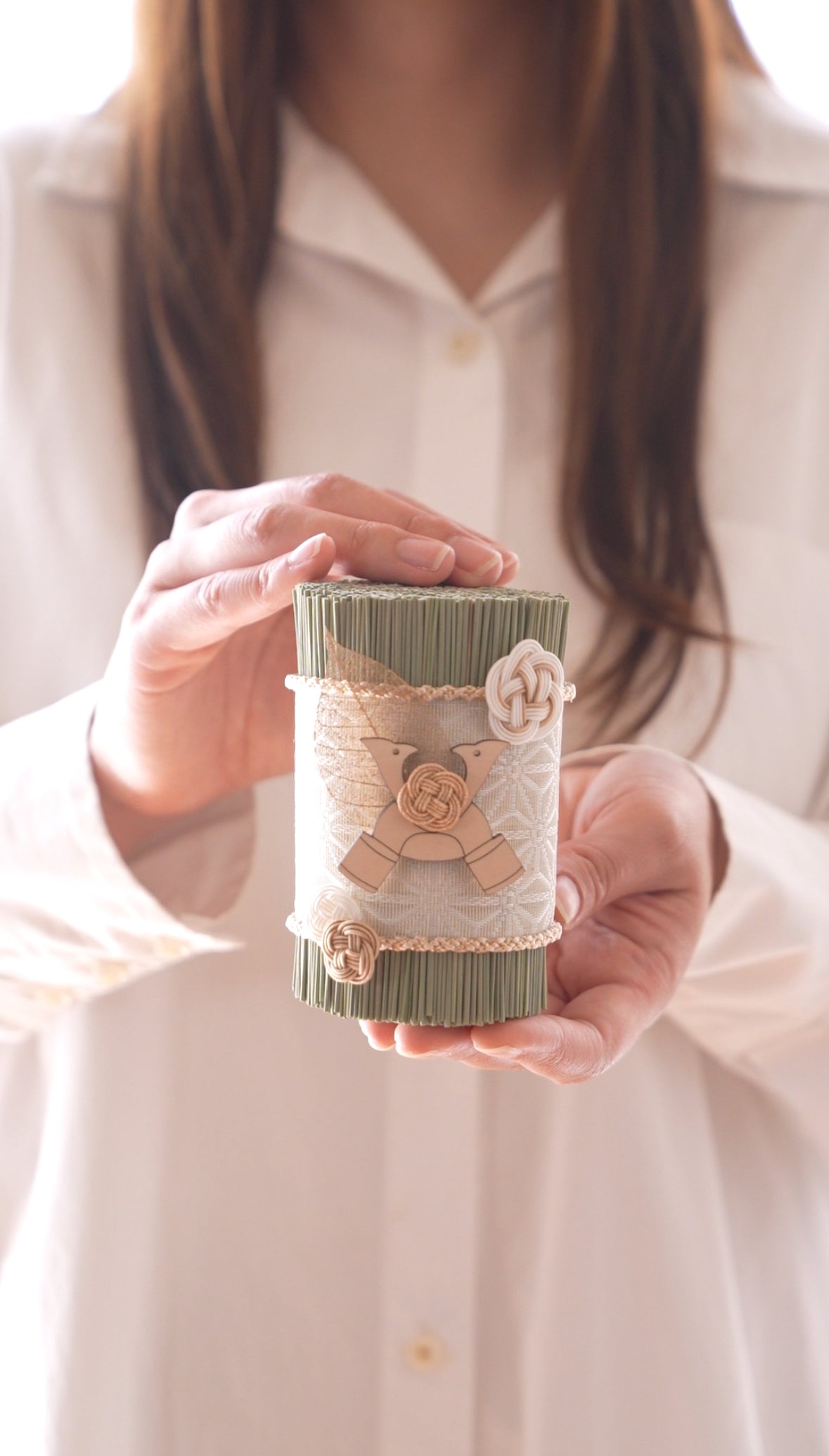 【4/22まで】い草の兜守り（ホワイト）