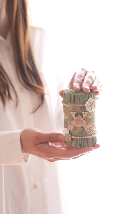 【4/22まで】い草の兜守り（グリーン）