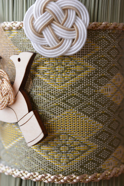 【4/22まで】い草の兜守り（グリーン）