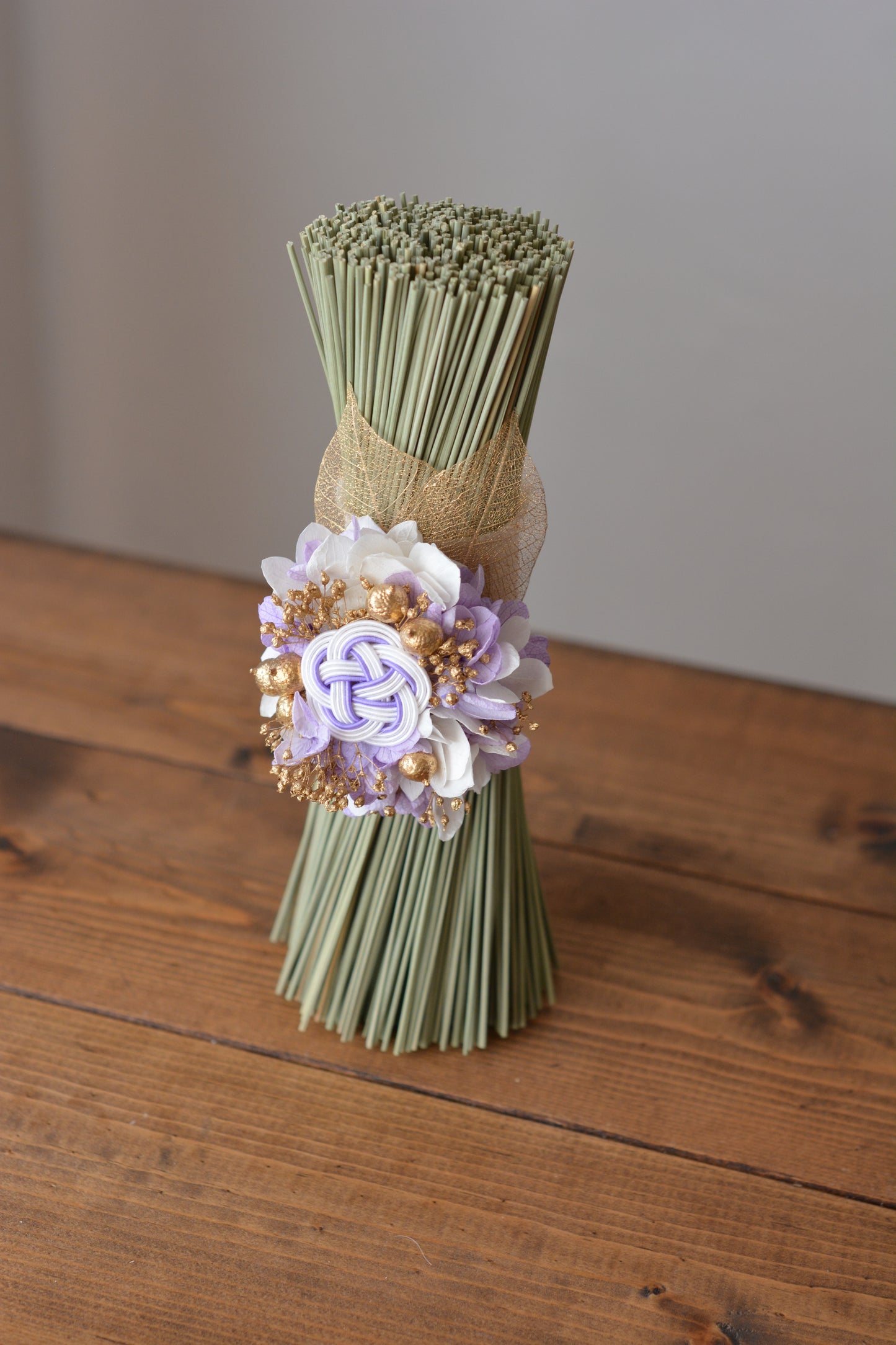 イグサの花飾り (パープル)