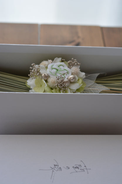 イグサの花飾り (グリーン）