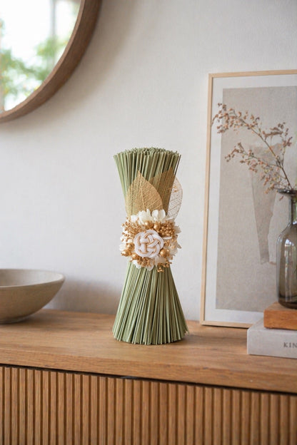 イグサの花飾り (ゴールド）